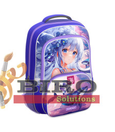 Ghiozdan ErichKrause ErgoLine cu 2 compartimente, 20L, Kawaii Whale